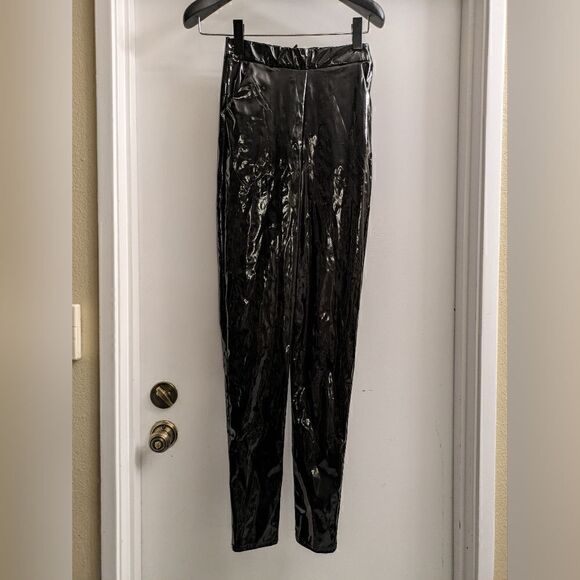 Pretty little thing Black Vinyl Skinny Pant - Picture 2 of 6